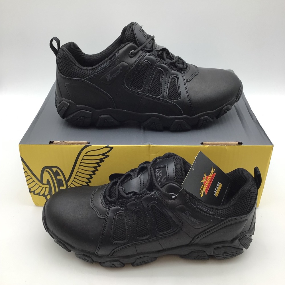 Thorogood Crosstrex Oxford Black Waterproof Work Shoes 834-6386 Mens Size 11.5 M